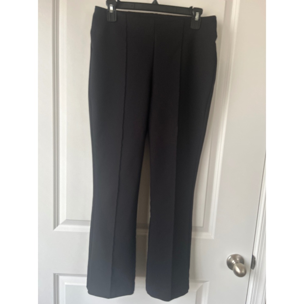 Rachel Zoe Black Pintuck Front Pull On Trousers Dress Pants Womens Size 6